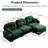 3 Modular L Shaped Couch, Chenille, Ergonomic And For Living Rooms Cushion-1235411261