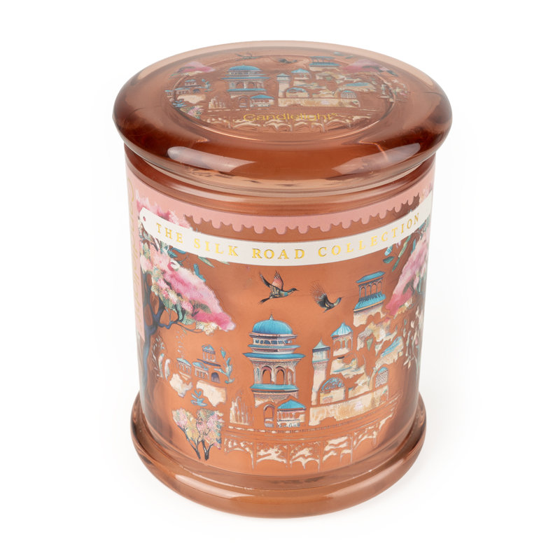 Fresh Scented Jar Candle with Glass Holder