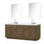 Ensemble de meuble-lavabo double 84 "avec miroir 84"-82319060-82319064