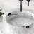 Monaco 17" Round Vessel Bathroom Sink in Marbled Grey