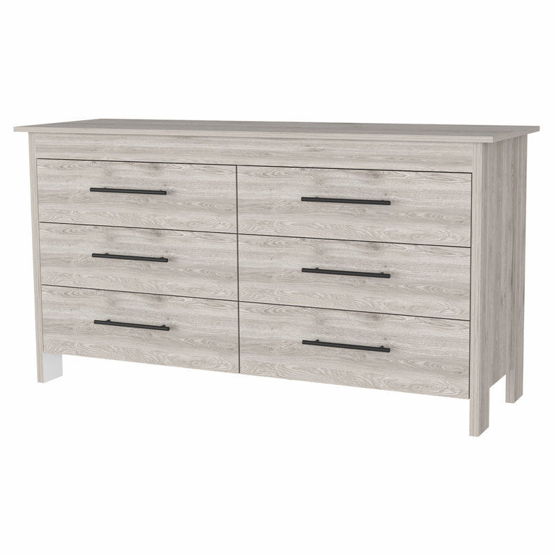Commode double 32 po Uryah, Gris clair