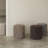 TEDDY Upholstered Pouf - Fungi (tan)-117587243