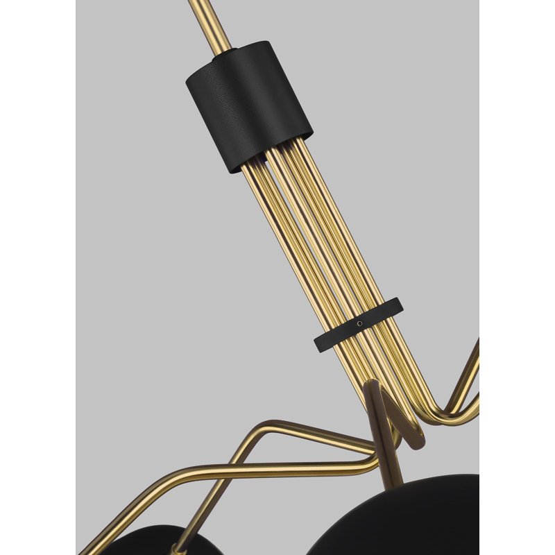 Adarna 5-Light Chandelier, Midnight Black