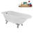 62" Streamline Clawfoot Tub,Tray,Drain, Clawfeet-101628984-102218228