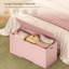 Coffre de rangement avec 2 charnières de sécurité, banc de rangement à plateau relevable, coffre de rangement pour chambre à coucher-1851372904-1830438445