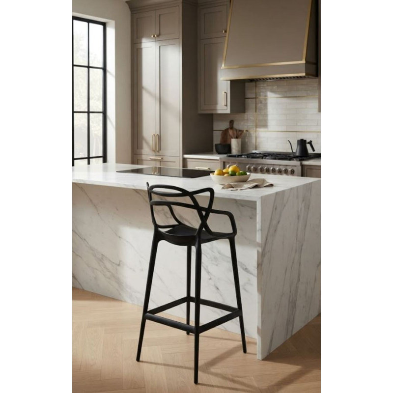 Tabouret de comptoir en plastique Monna