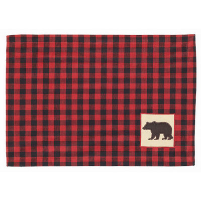 Javontez Cotton Plaid Rectangle Placemat