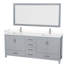 Sheffield 79" Double Bathroom Vanity Base Only-31336920