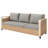 Rattan Patio Sofa With Cushions-788700647
