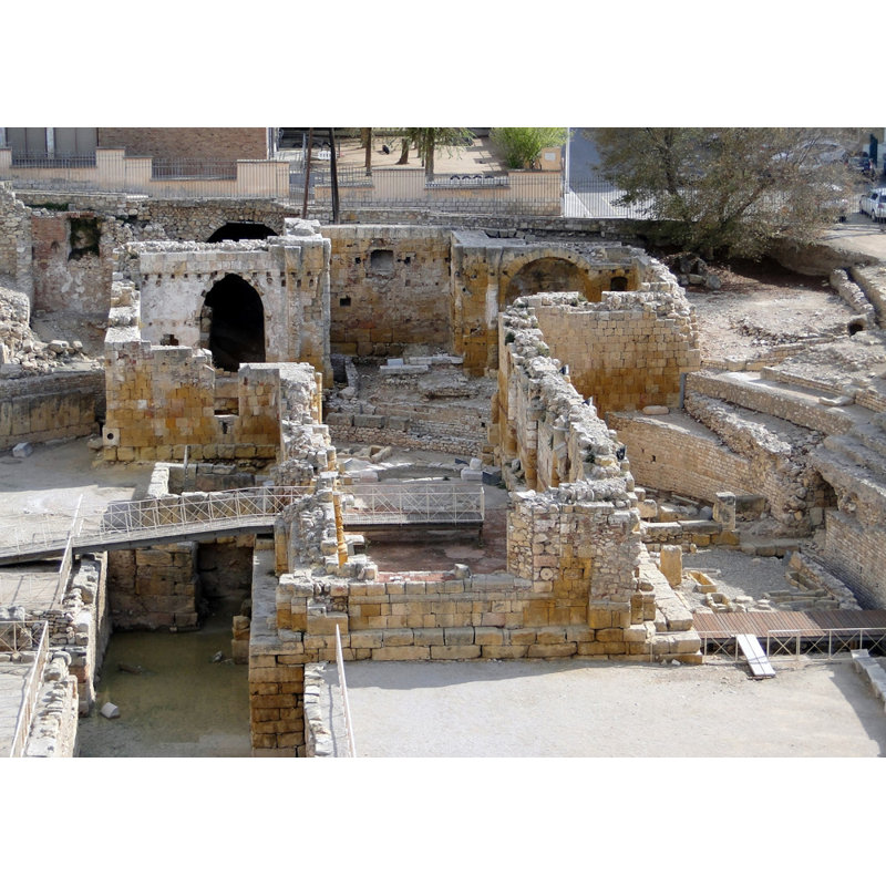 Amphithéâtre romain de Tarragone, Espagne, H 17 po x l 24 po