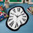Surrealist Melting Clock Abstract Shaped Accent Rug