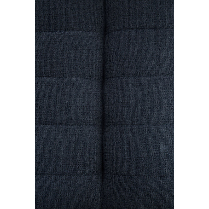Armless Chair, Dark Blue Cotton Blend