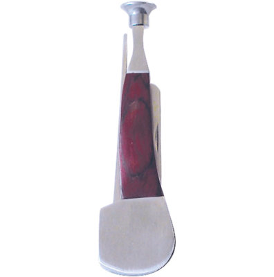 Shaped Pipe Knife W/Wood-P880