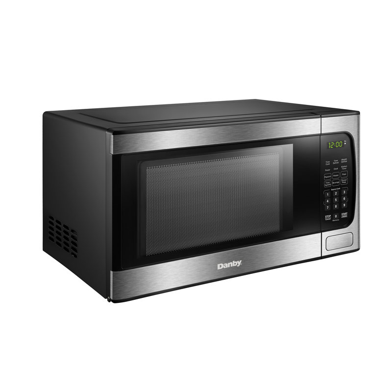 Danby 0.9 Cubic Feet 900 Watt Countertop Microwave, Stainless