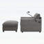 Chaise longue moderne avec repose-pieds avec rangement Cloud