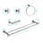 Wall Mounted 5 Piece Bathroom Towel Rack - Aluminium Modern Design For Kitchen, Laundry , Easy Install Mounting Living Room, Bedroom , Setup-50318182