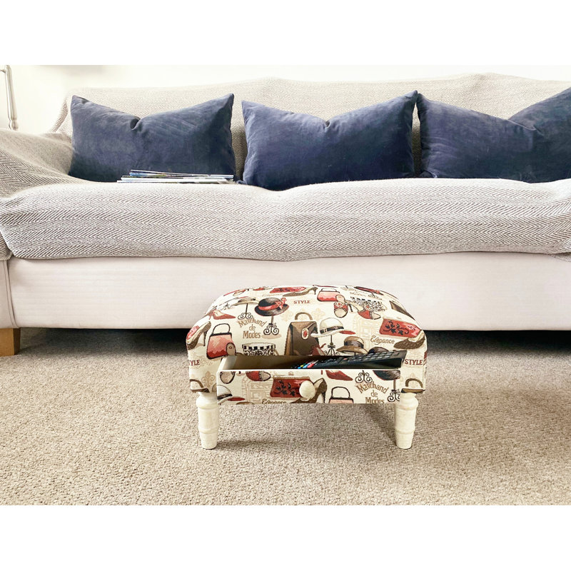 Solid + Manufactured Wood Accent Stool