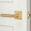 Viaggio Quadrato Rosette Passage (Hall & Closet) with Moderno Lever-245059605-245059606-245059603