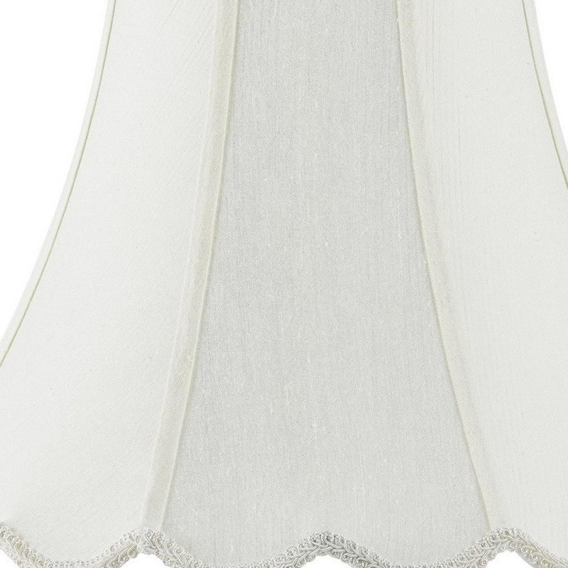 Abat-jour cloche en lin coquille d'œuf