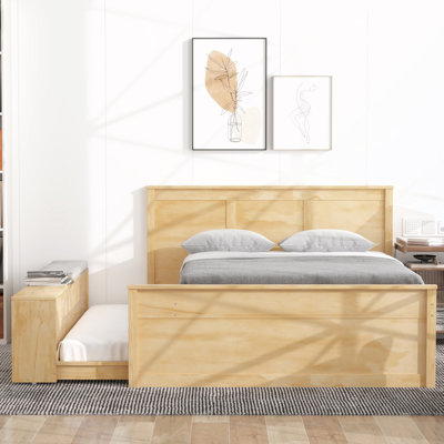 Full Size Bed With Pull Out Trundle And Storage