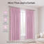  Pink Pom Pom Curtains for Nursery Baby Girls Room 46"x72" in Pink