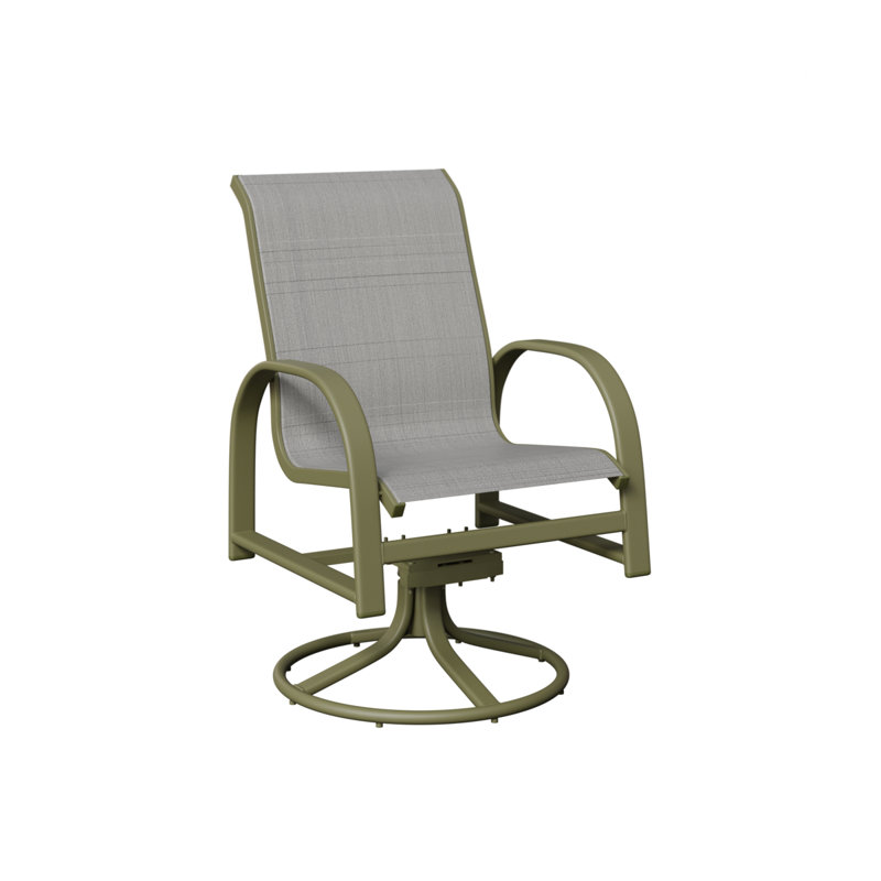 Chaise berçante berçante pivotante Berlin Gardens, Charm platine, Vert sauge