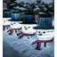 Snowman Solar Luminary & Pathway Lights