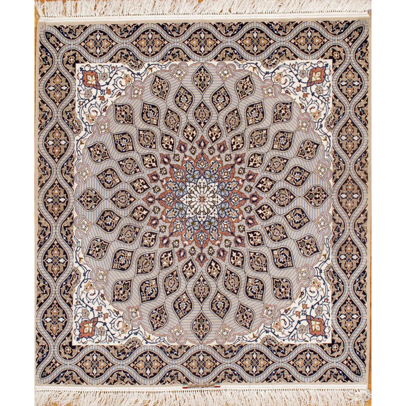 Shiori Oriental Area Rug in Gray