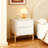 Modern Minimalist Bedside Table, Solid Wood Side Table With 2 Drawers, Leather Wrapped Storage Cabinet, Suitable For Living Room,bedroom-1828911414