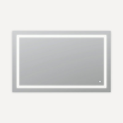 Soho 40"x30"x1" Bathroom LED Wall-Mount Mirror with Dimmer, Defogger, Touch Control, Backlit and Front-Lit