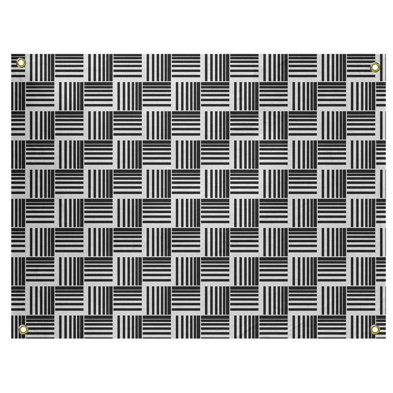 Tapisserie, H 59 po x l 80 po, Noir