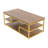 Metal and Reclaimed Wood Coffee Table
