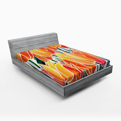 Microfiber Floral Fitted Sheet