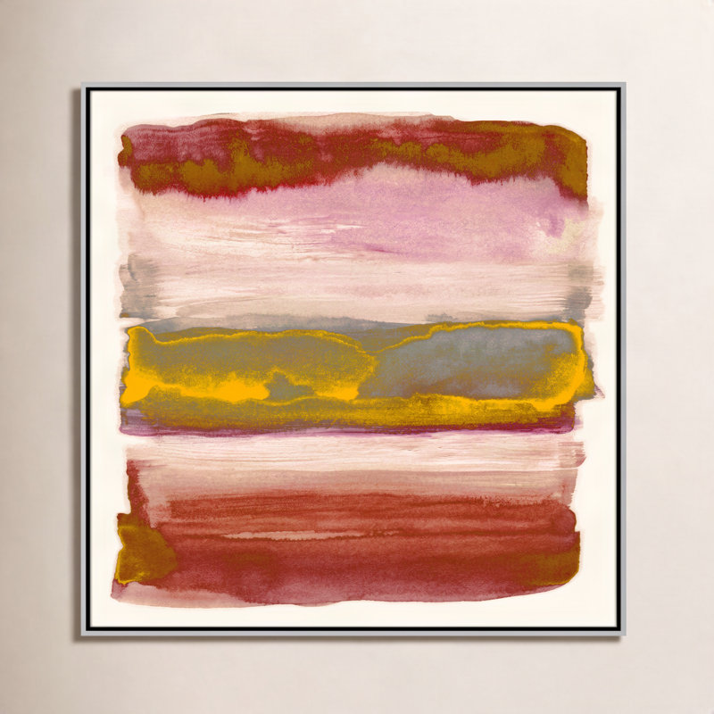 Yellow Sky II Print by Nan, Silver, 37.5" H x 37.5" W