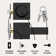 Mega Handles ROBELL Reversible Entry Door Lever and Single Cylinder Deadbolt Lock Combo Pack | Modern Keyed Lever
