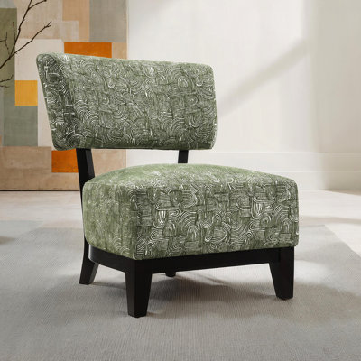 Chaise d'appoint avec accoudoirs et pieds inclinés