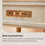 Lecteur de disques minimaliste en bois de chêne naturel, compatible vinyle, Bluetooth et lecture USB