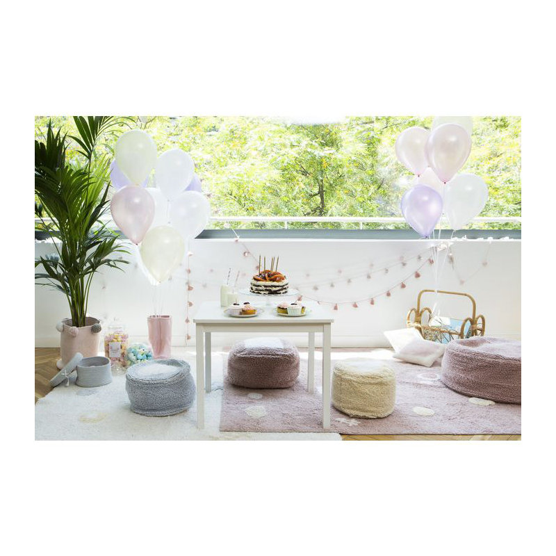 Pyjama Party Round Pouf, Vintage Nude