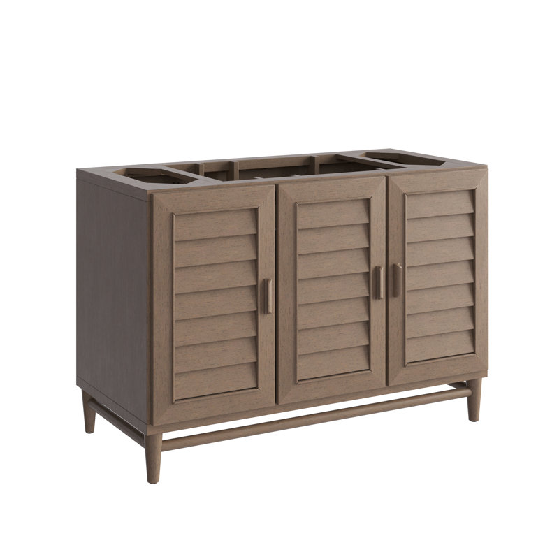 Portland 48'' W Single Vanity, Whitewashed Walnut, Widespread, Phantome Eclos