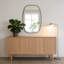 Miroir ovale encadré pour mur-530020432