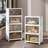 3 Pack Canas Plastic Foldable Stackable Storage Bin Double Door With Lids And Wheels Display Case Showcase Closet Rectangle Box Organizers And Storage For Electronics, Clothes, Toys-2137217201