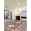 Tapis unique en laine noué à la main 6 pi 7 po x 9 pi 10 po nouvel âge Mortin en bleu / rouge
