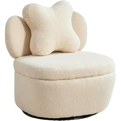 Upholstered Swivel Lounge Chair