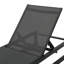 Méridienne respirante en filet - Chaise de jardin entièrement réglable