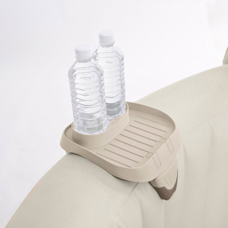 Intex Inflatable Spa Seat & Cup Holder & Type S1 Pool Filter Cartridges (6 Pack), White, 8" H x 4" W x 8" D