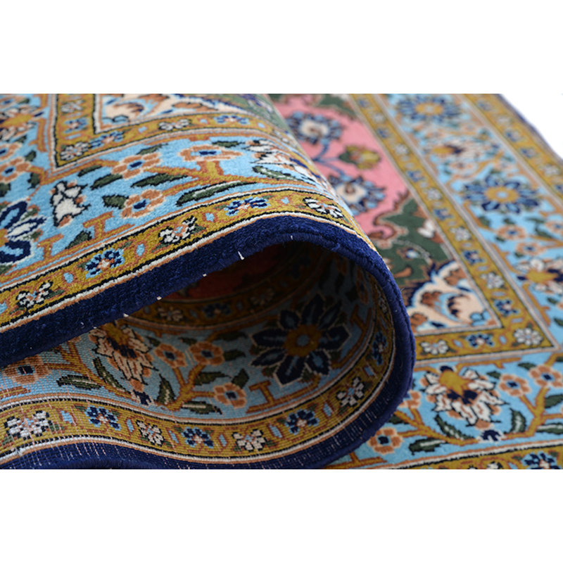 Tapis zone en laine brun/rose 2 pi 8 po x 4 pi 3 po one-of-kind à la main noué la