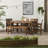 Alfonsi 7 - Person Acacia Wood Patio Dining Set with Rectangular Table-1899386982