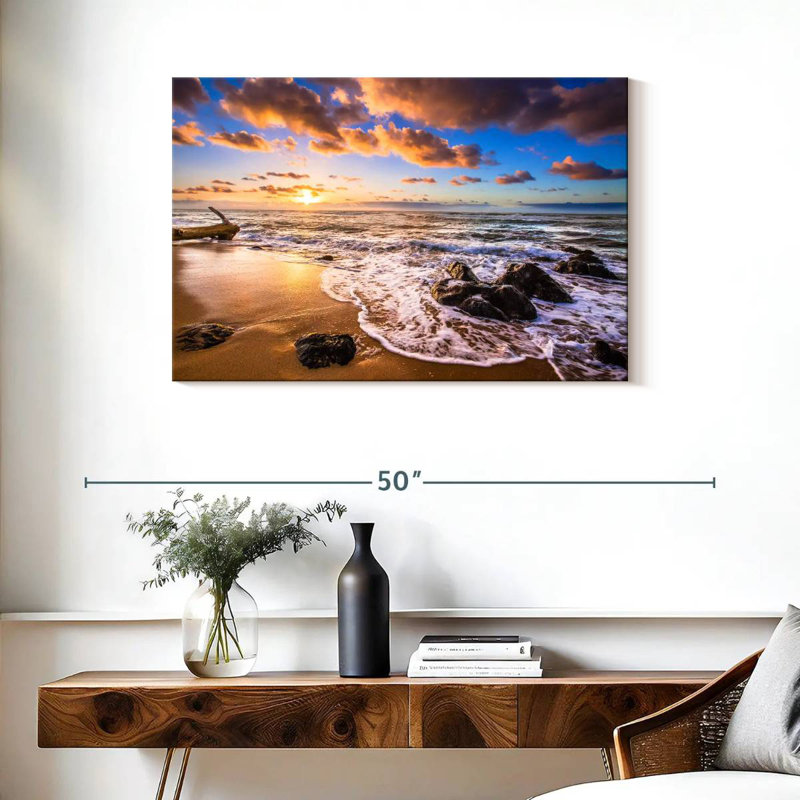 Gillard North Shore, plage d'Oahu, H 24 po x l 36 po