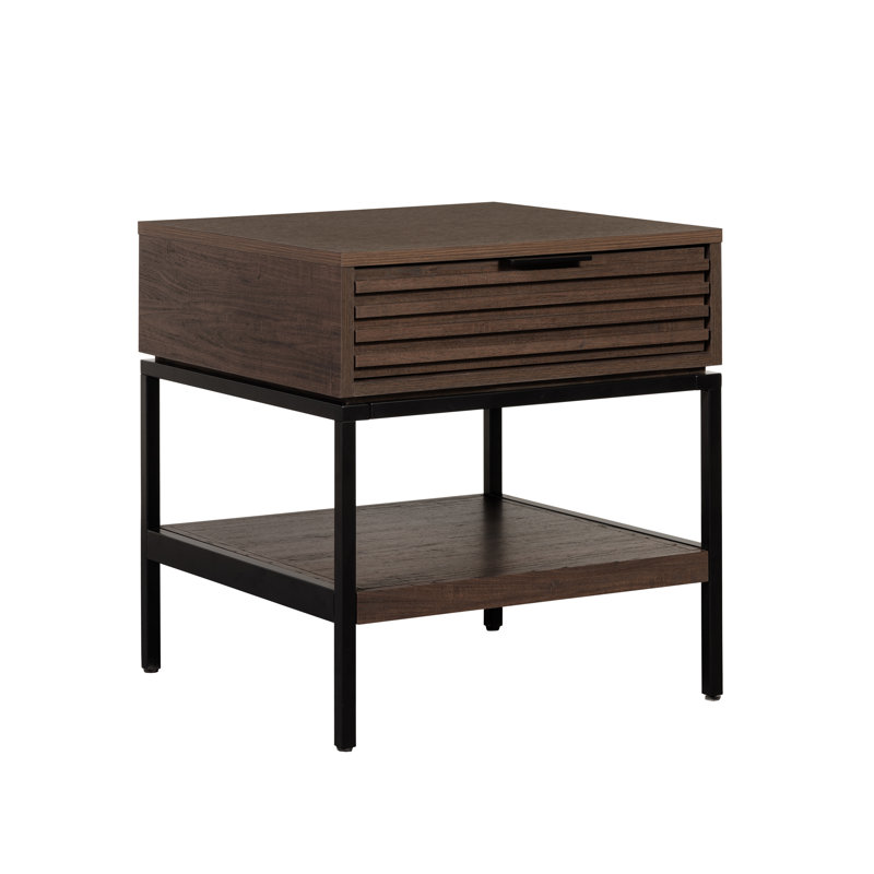 Table de bout avec tiroir brun 22 x 22