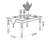 Retro fashion solid wood dining table